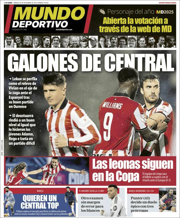 Portada de Mundo Deportivo Bizkaia (Espa&ntilde;a)
