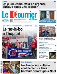 Portada de Le Courrier de l'Ouest (Francia)