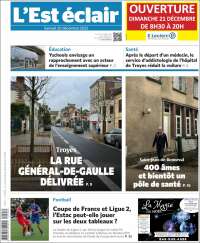 Portada de L'Est Eclair (Francia)