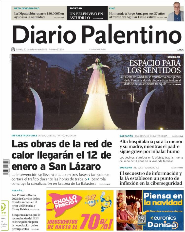 Portada de Diario Palentino (Espa&ntilde;a)