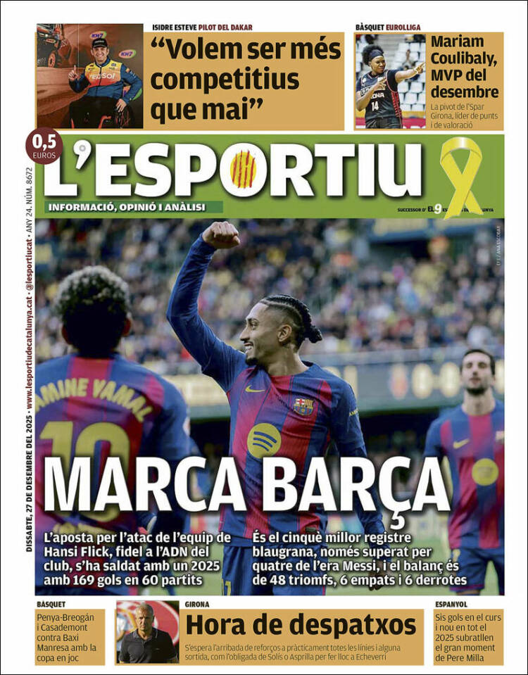 Portada de L'Esportiu (Espa&ntilde;a)
