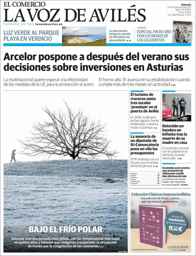 Portada de El Comercio - Avilés (Espa&ntilde;a)