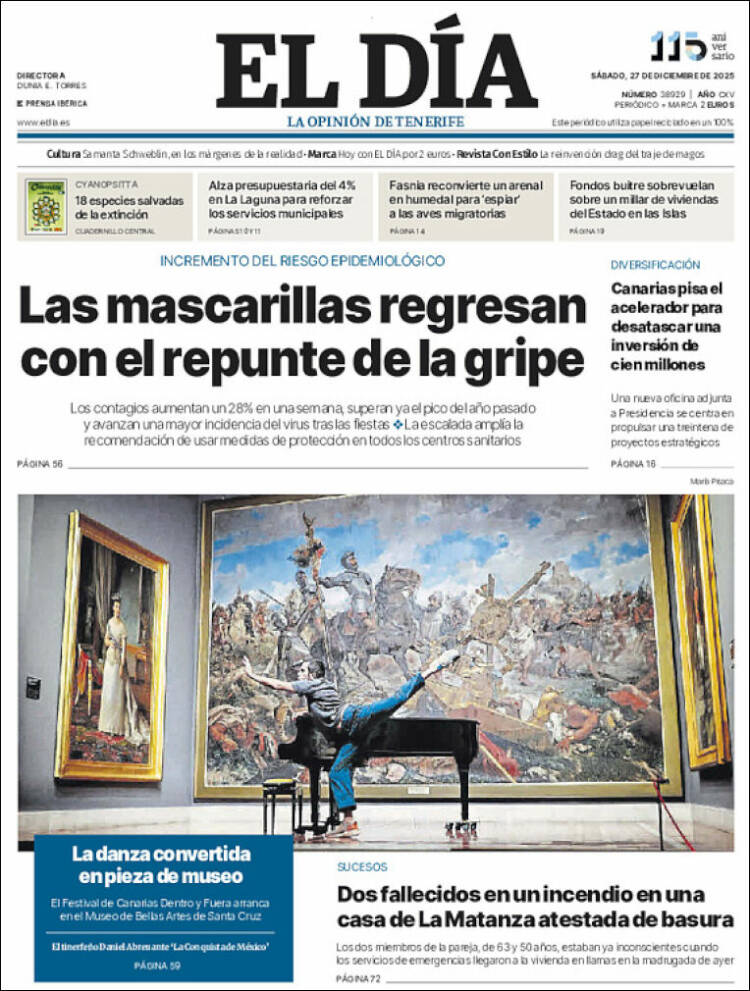 Portada de El Día (Espa&ntilde;a)