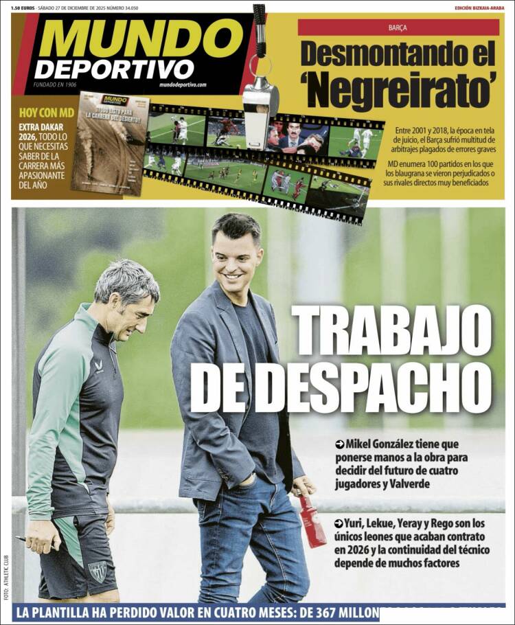 Portada de Mundo Deportivo Bizkaia (Espa&ntilde;a)