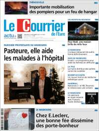 Portada de Le Courrier de l'Ouest (Francia)