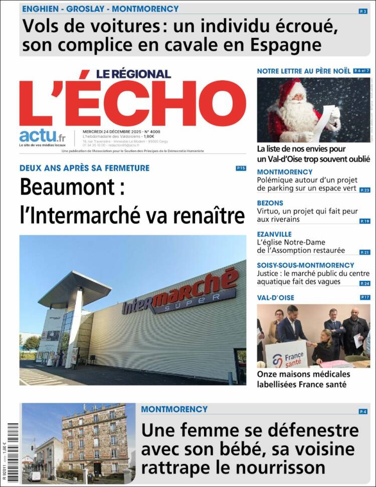 Portada de L'Echo de la Haute-Vienne (Francia)