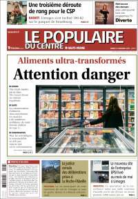 Portada de Le Populaire du Centre (Francia)