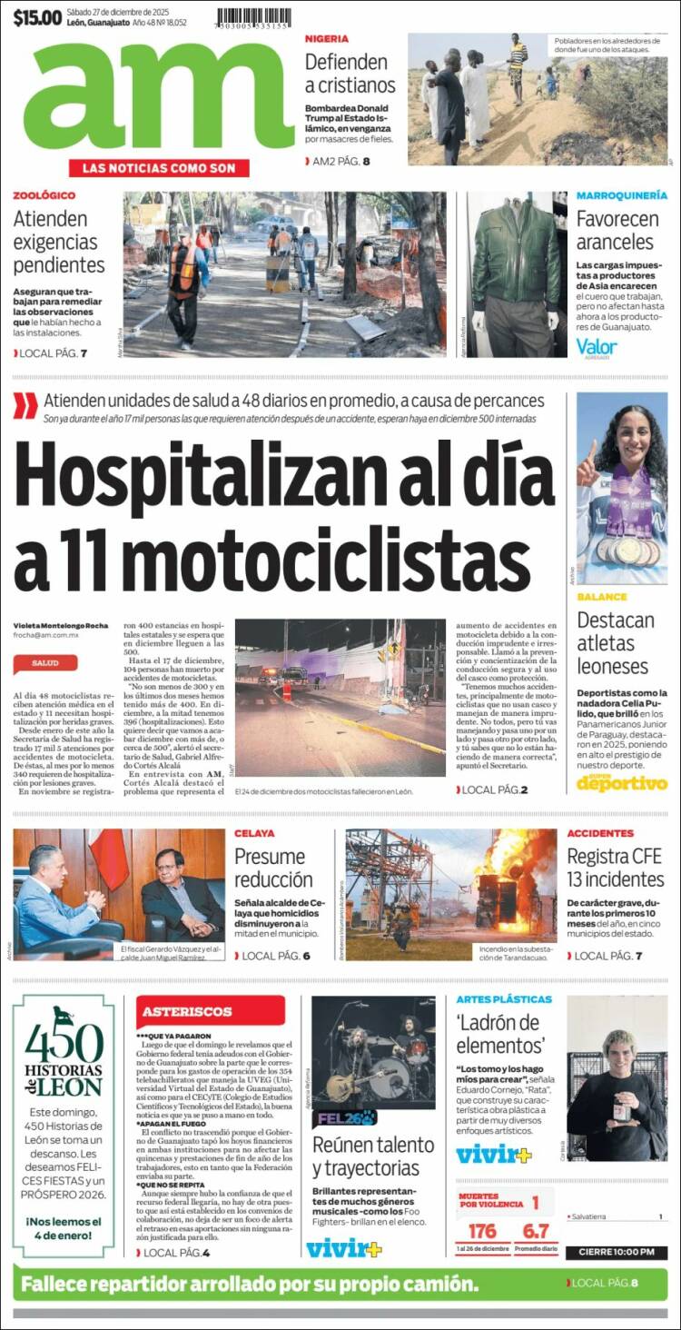 Portada de Al Día A.M. (M&eacute;xico)