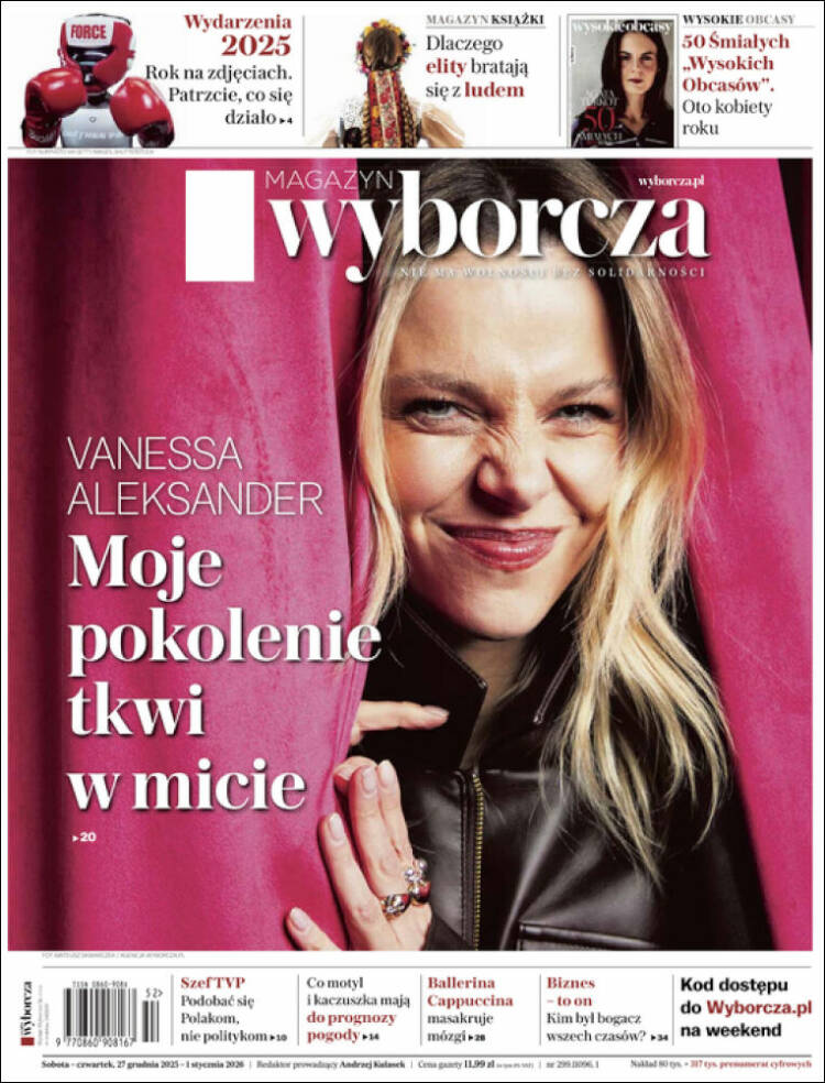 Portada de Gazeta Wyborcza (Polonia)