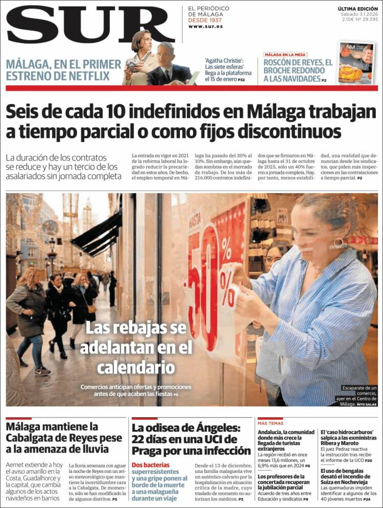 Portada de Diario el Sur (Espa&ntilde;a)