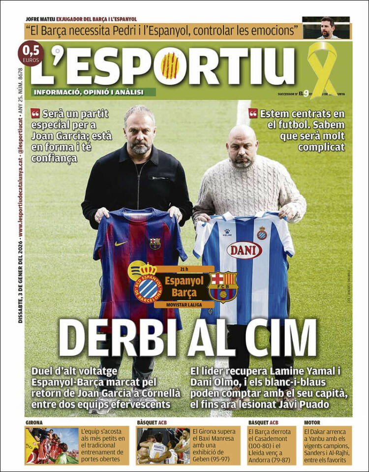 Portada de L'Esportiu (Espa&ntilde;a)
