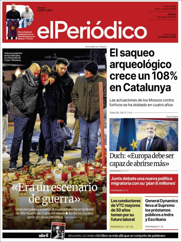 Portada de El Periódico (Espa&ntilde;a)