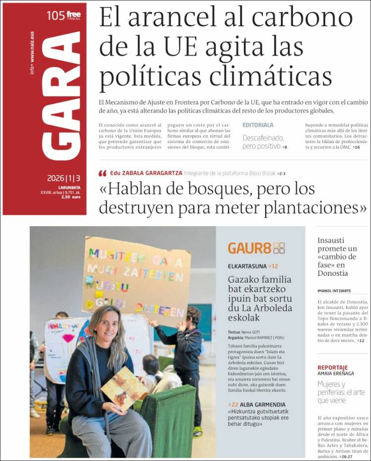 Portada de Gara (Espa&ntilde;a)
