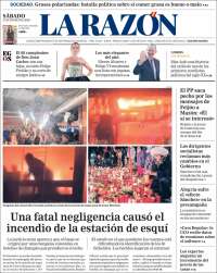 Portada de La Razón (Espa&ntilde;a)