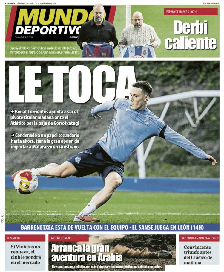 Portada de Mundo Deportivo Gipuzkoa (Espa&ntilde;a)