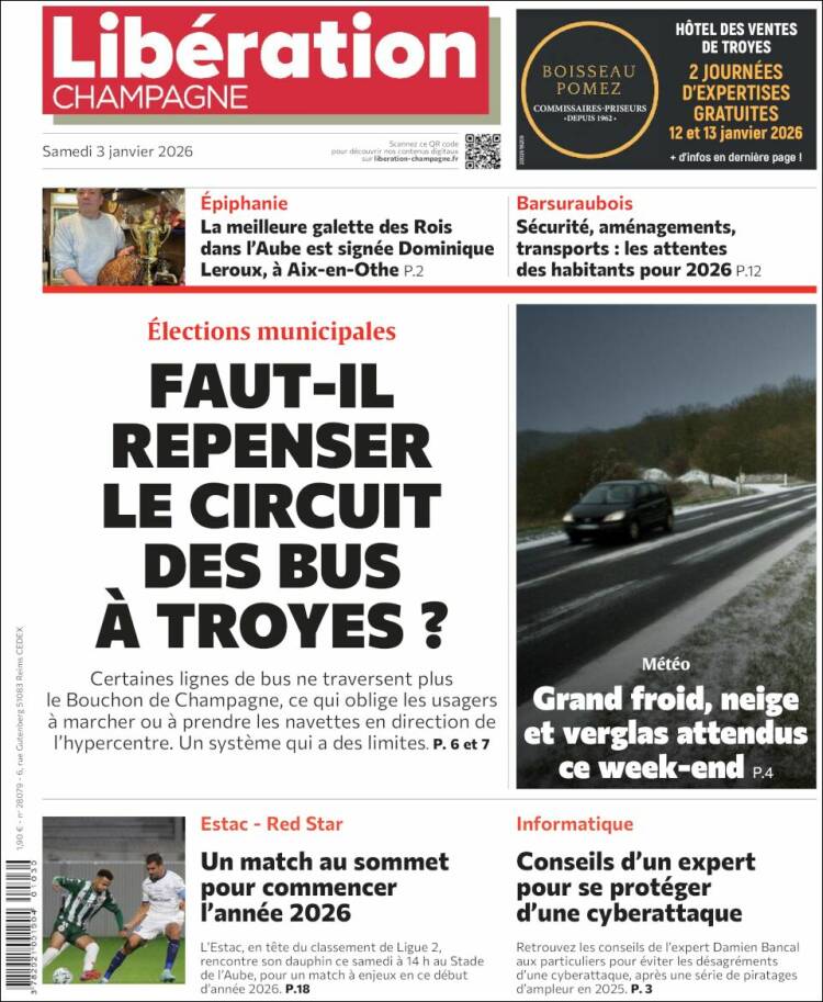 Portada de Libération Champagne (Francia)