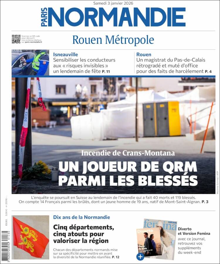 Portada de Paris Normandie (Francia)