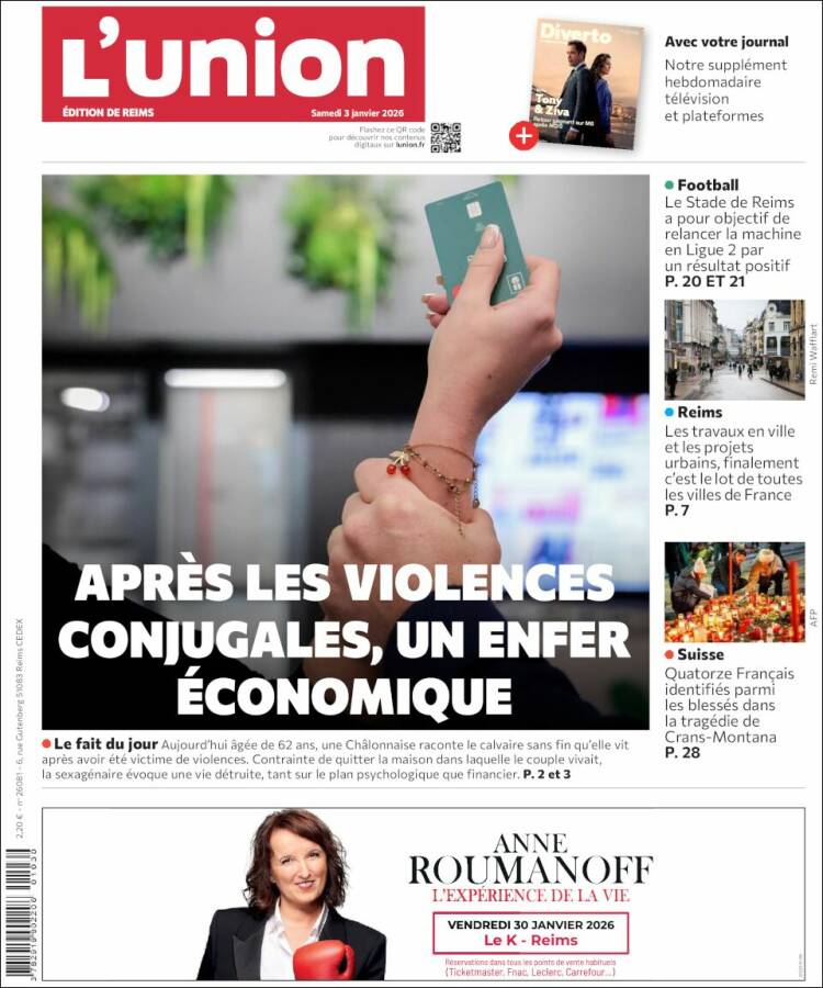 Portada de L'Union (Francia)