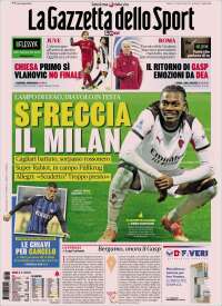 Portada de La Gazzetta dello Sport (Italia)