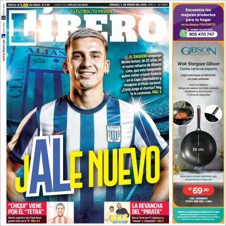 Portada de Líbero (Per&uacute;)