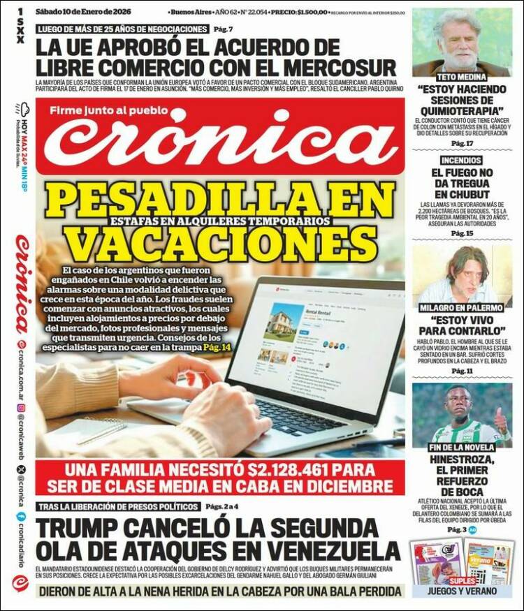 Portada de La Voz del Chaco (Argentina)