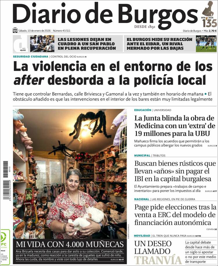 Portada de Diario de Burgos (Espa&ntilde;a)