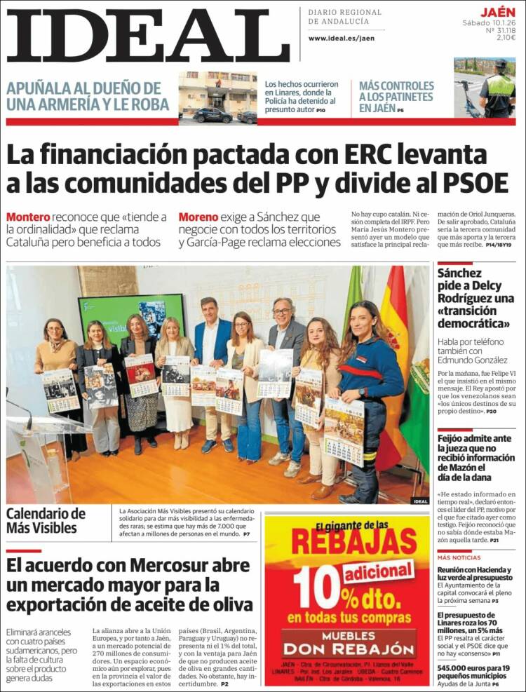 Portada de El Ideal de Jaén (Espa&ntilde;a)