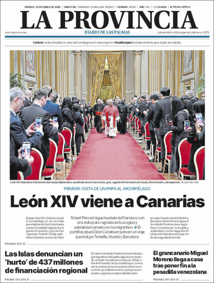 Portada de La Provincia (Espa&ntilde;a)