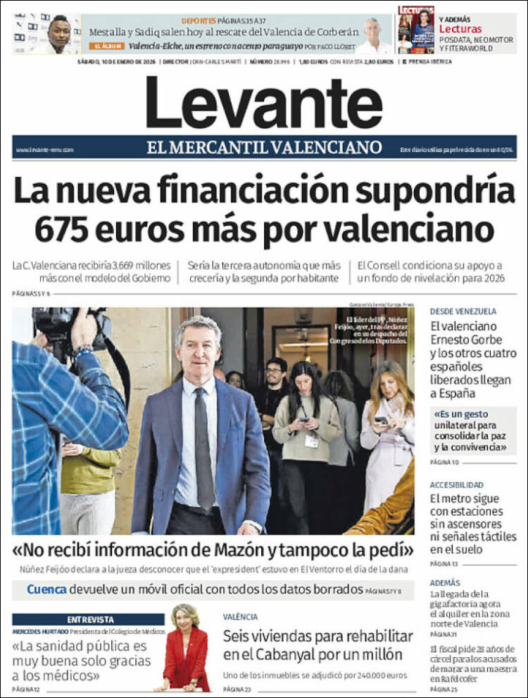 Portada de Levante (Espa&ntilde;a)
