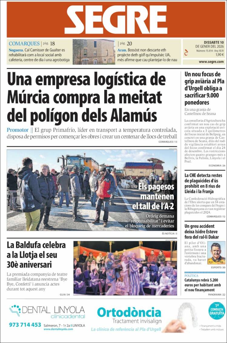 Portada de Segre (Espa&ntilde;a)