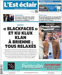 Portada de L'Est Eclair (Francia)