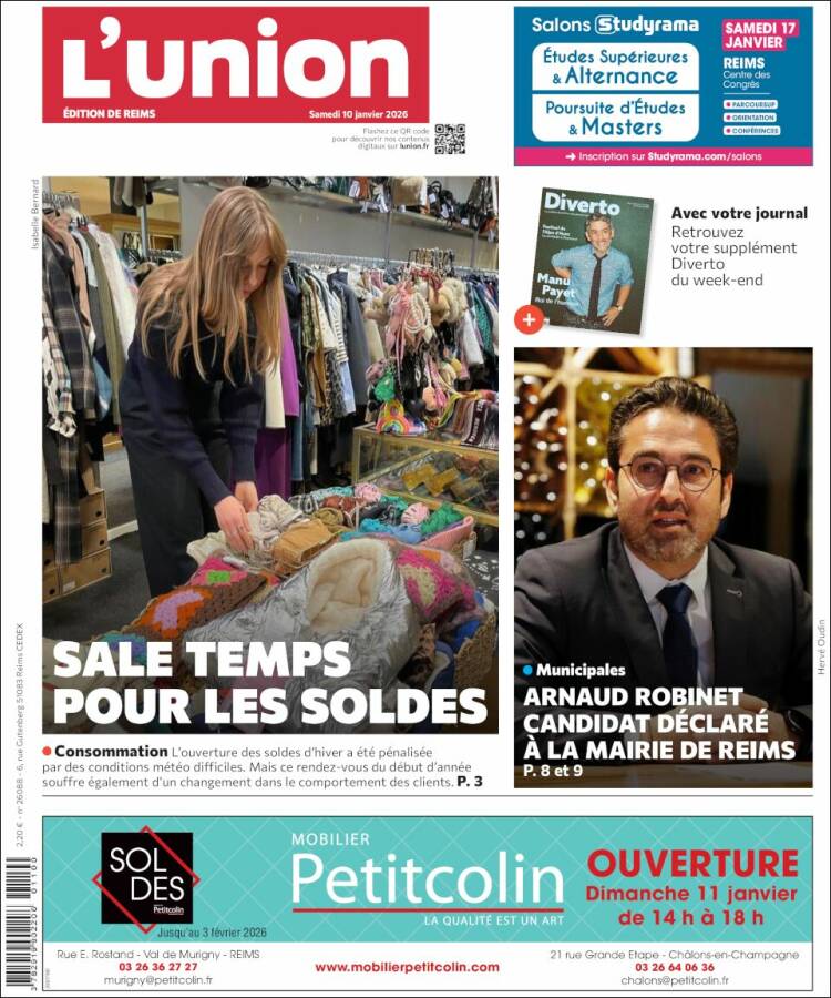 Portada de L'Union (Francia)