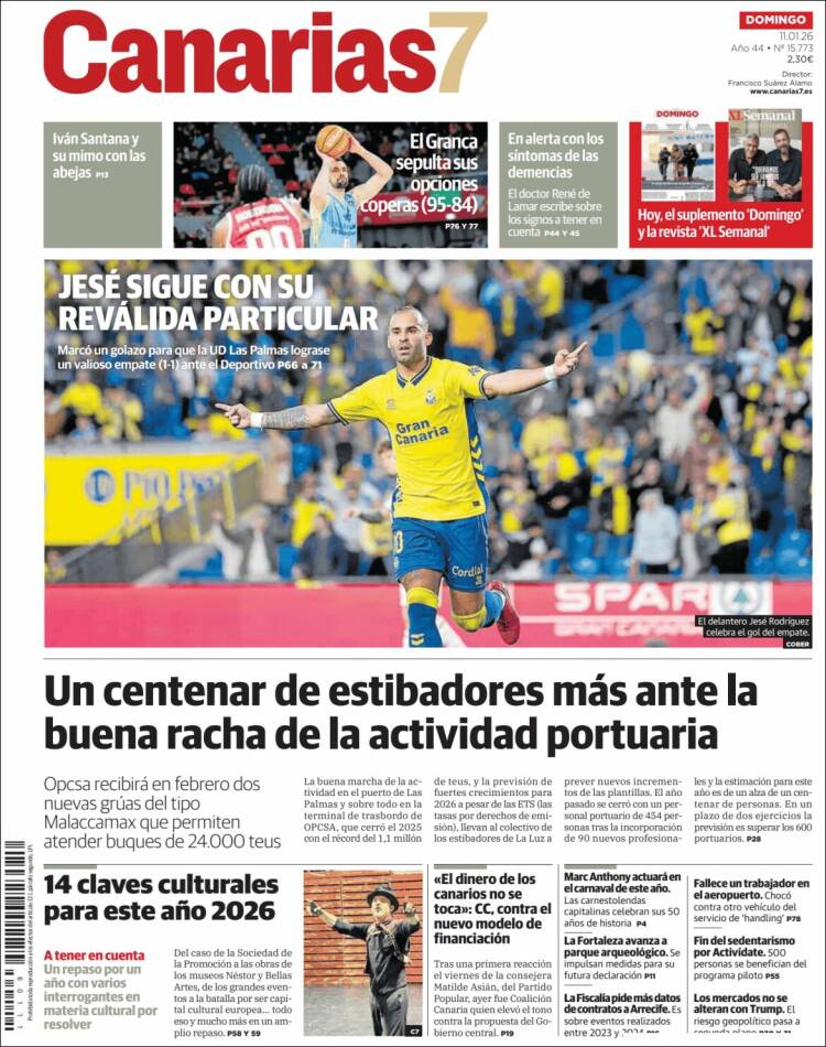 Portada de Canarias 7 (Espa&ntilde;a)