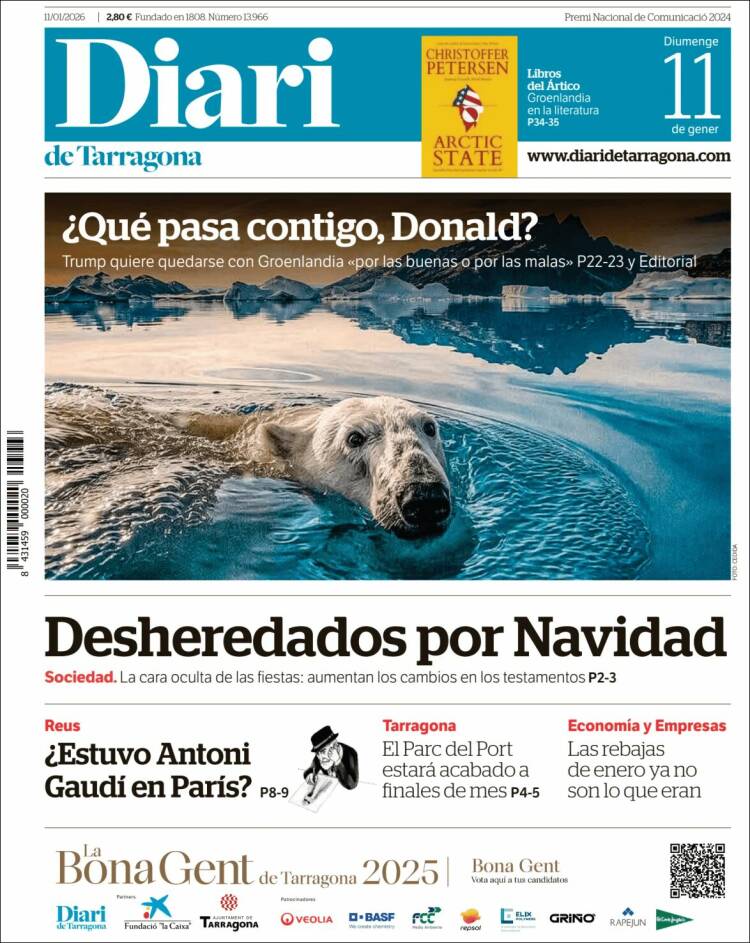 Portada de Diari de Tarragona (Espa&ntilde;a)