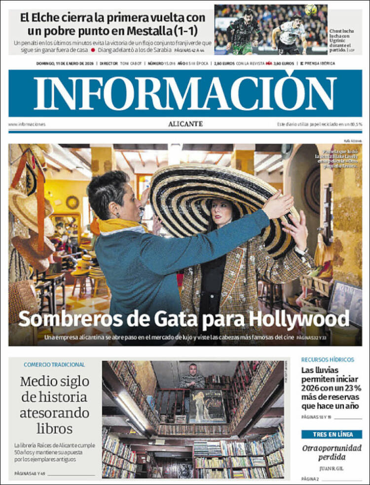 Portada de Diario Información (Espa&ntilde;a)
