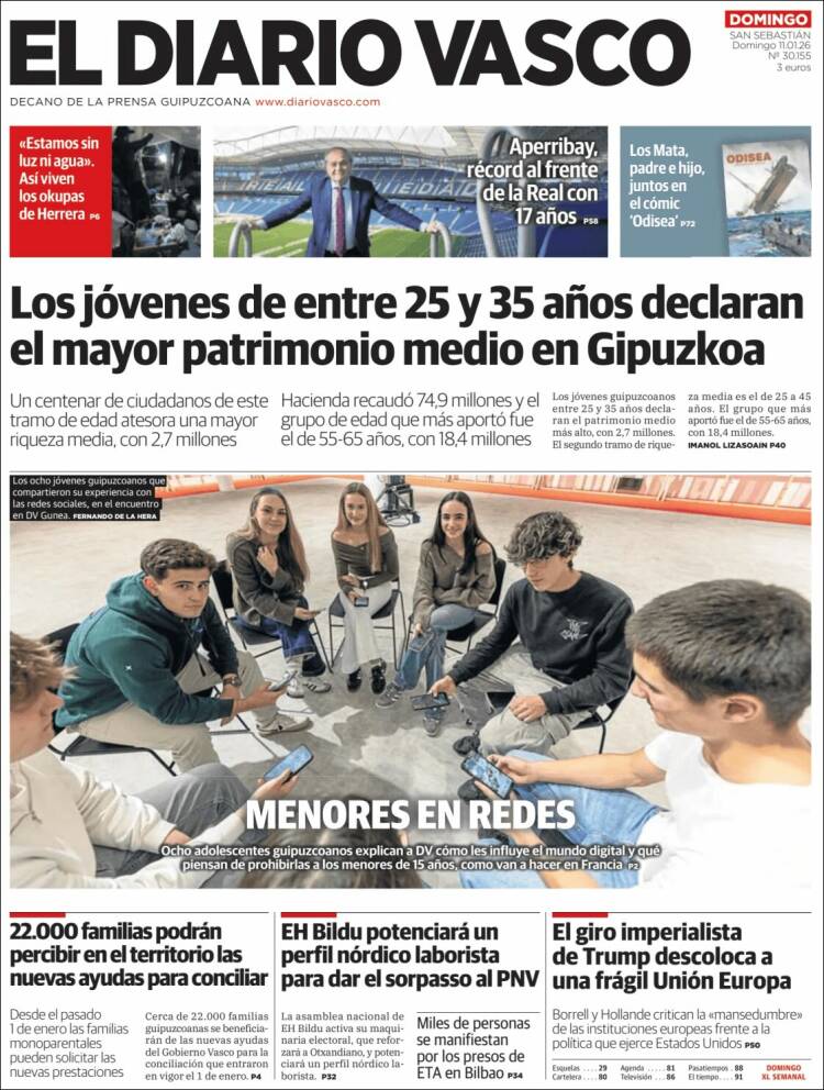 Portada de Diario Vasco (Espa&ntilde;a)
