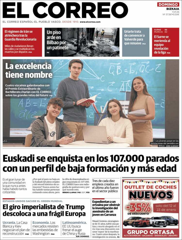Portada de El Correo (Spain)