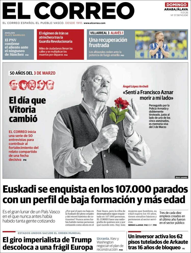 Portada de El Correo - Álava (Espa&ntilde;a)