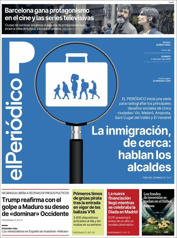 Portada de El Periódico (Espa&ntilde;a)