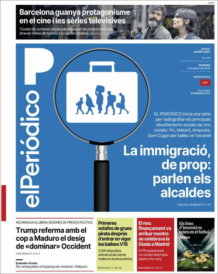 Portada de El Periódico de Catalunya (Espa&ntilde;a)