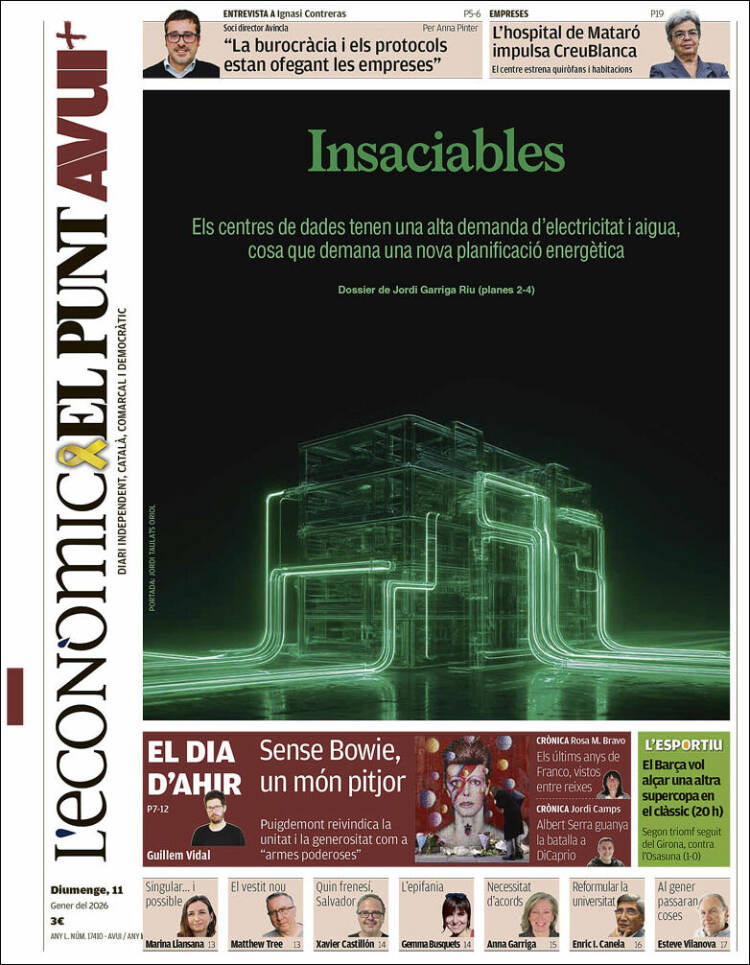 Portada de El Punt Avui (Espa&ntilde;a)