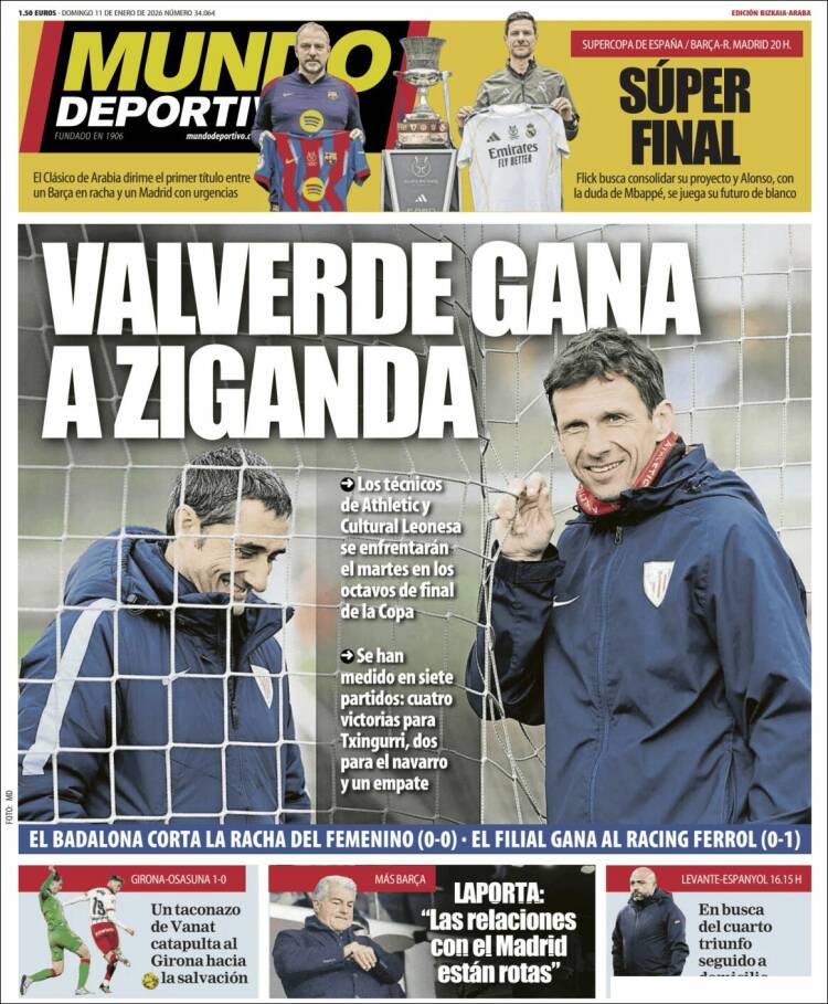 Portada de Mundo Deportivo Bizkaia (Espa&ntilde;a)