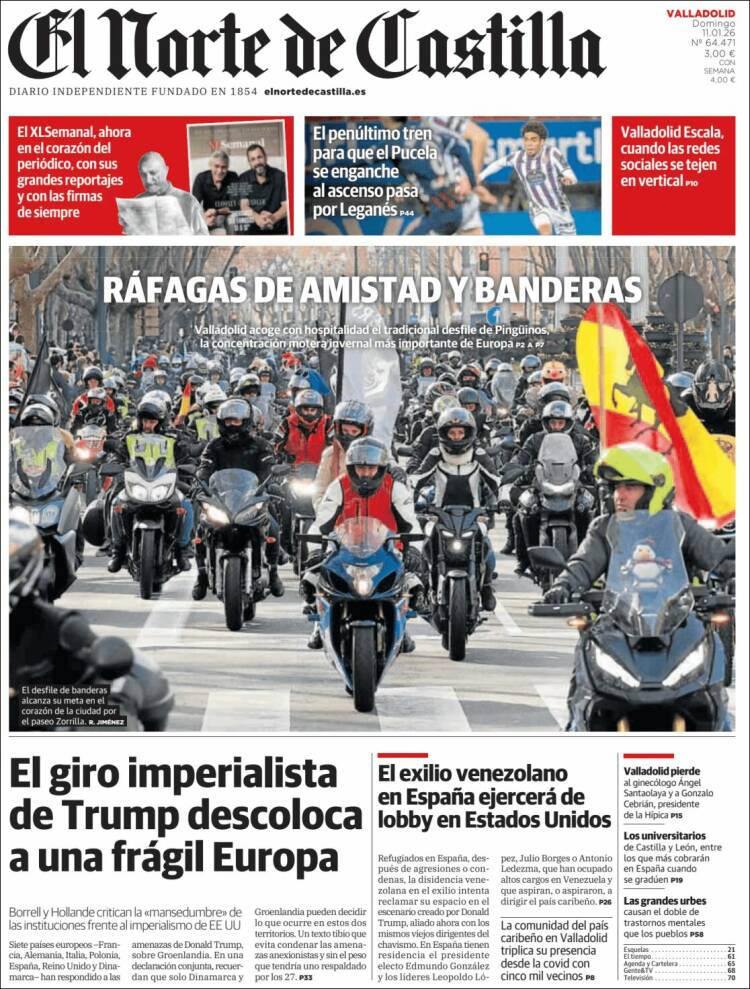 Portada de Norte de Castilla - Valladolid (Espa&ntilde;a)