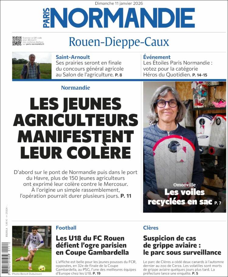 Portada de Paris Normandie (Francia)