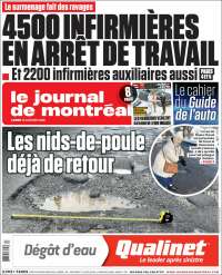 Portada de Le Journal de Montréal (Canada)