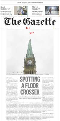 Portada de The Gazette (Canada)