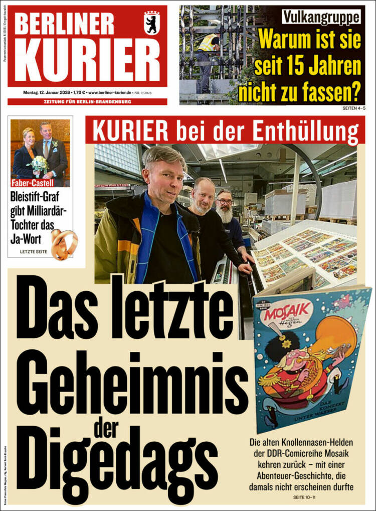Portada de Berliner Kurier - Startseite BK (Alemania)