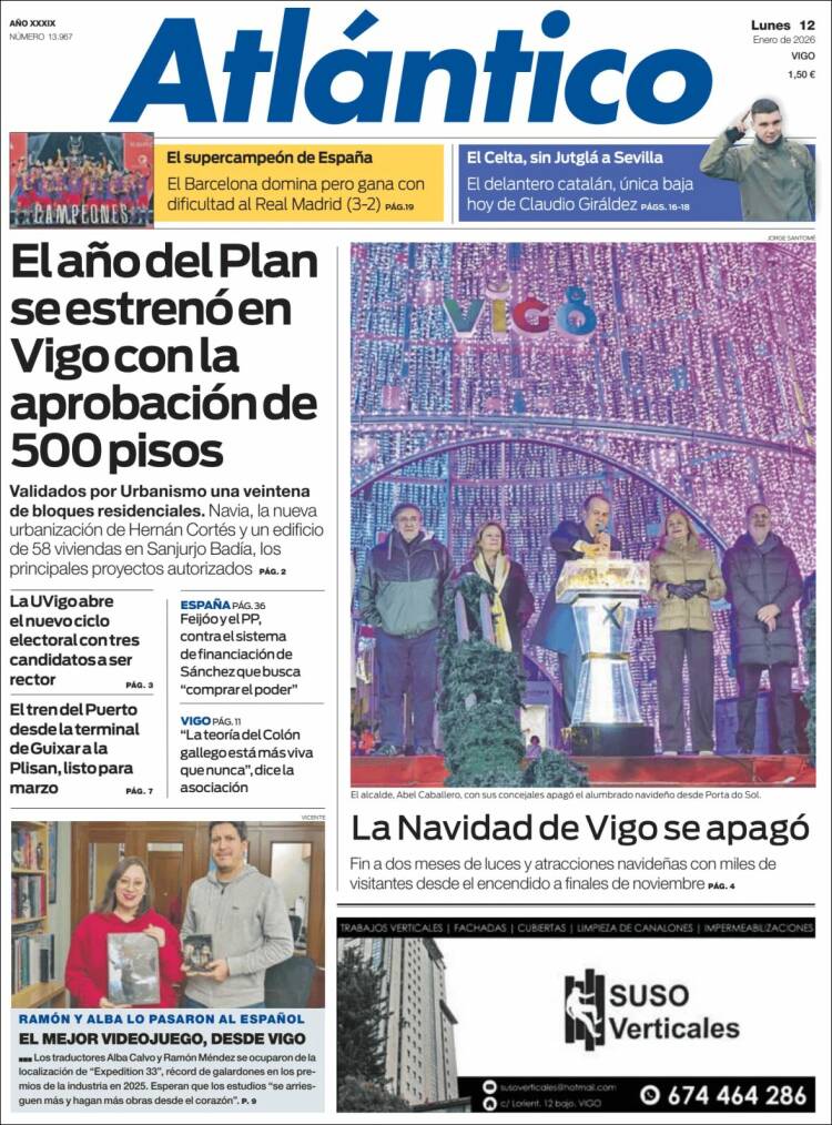 Portada de Atlántico Diario (Espa&ntilde;a)