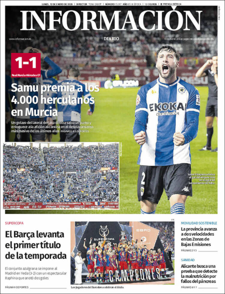 Portada de Diario Información (Espa&ntilde;a)