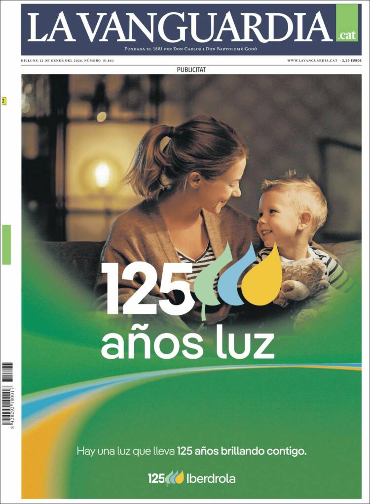 Portada de La Vanguardia (Espa&ntilde;a)